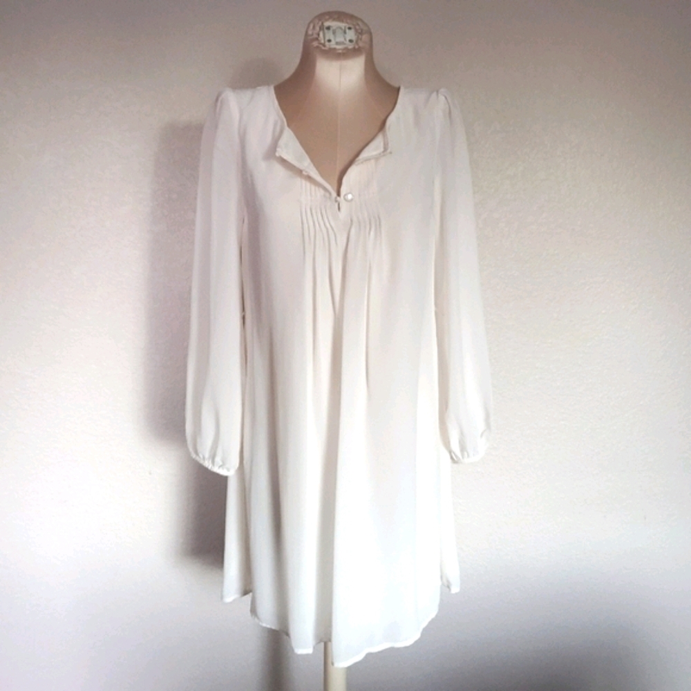 White Peasant blouse like dress